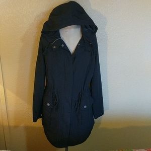 Long Black Coat with Hood
